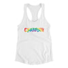 Charleston South Carolina Pride Women's Racerback Tank-White-Allegiant Goods Co. Vintage Sports Apparel