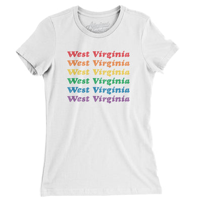 West Virginia Pride Women's T-Shirt-White-Allegiant Goods Co. Vintage Sports Apparel