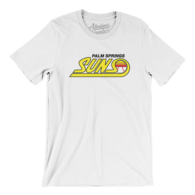 Palm Springs Suns Baseball Men/Unisex T-Shirt-White-Allegiant Goods Co. Vintage Sports Apparel