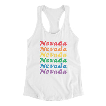 Nevada Pride Women's Racerback Tank-Allegiant Goods Co. Vintage Sports Apparel