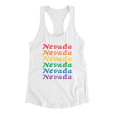 Nevada Pride Women's Racerback Tank-Allegiant Goods Co. Vintage Sports Apparel