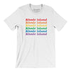 Rhode Island Pride Men/Unisex T-Shirt-White-Allegiant Goods Co. Vintage Sports Apparel