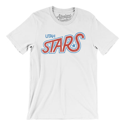 Utah Stars Basketball Men/Unisex T-Shirt-White-Allegiant Goods Co. Vintage Sports Apparel
