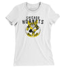 Chicago Hornets Football Women's T-Shirt-White-Allegiant Goods Co. Vintage Sports Apparel