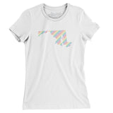 Maryland Pride State Women's T-Shirt-White-Allegiant Goods Co. Vintage Sports Apparel