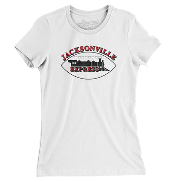 Jacksonville Express Football Women's T-Shirt-Allegiant Goods Co. Vintage Sports Apparel