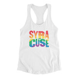 Syracuse New York Pride Women's Racerback Tank-Allegiant Goods Co. Vintage Sports Apparel