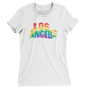 Los Angeles California Pride Women's T-Shirt-White-Allegiant Goods Co. Vintage Sports Apparel