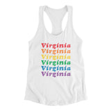 Virginia Pride Women's Racerback Tank-Allegiant Goods Co. Vintage Sports Apparel