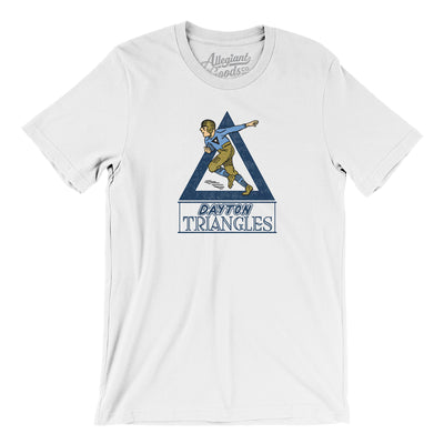 Dayton Triangles Football Men/Unisex T-Shirt-White-Allegiant Goods Co. Vintage Sports Apparel