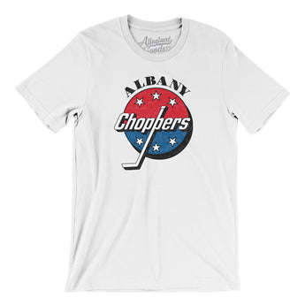 Albany Choppers Hockey Men/Unisex T-Shirt-Allegiant Goods Co. Vintage Sports Apparel