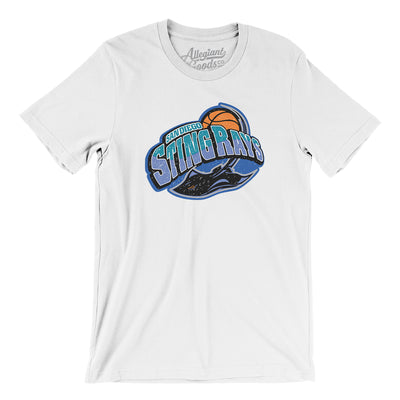 San Diego StingRays Basketball Men/Unisex T-Shirt-White-Allegiant Goods Co. Vintage Sports Apparel