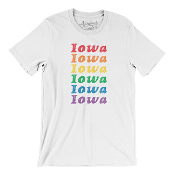 Iowa Pride Men/Unisex T-Shirt-Allegiant Goods Co. Vintage Sports Apparel