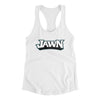 Football Jawn Women's Racerback Tank-White-Allegiant Goods Co. Vintage Sports Apparel