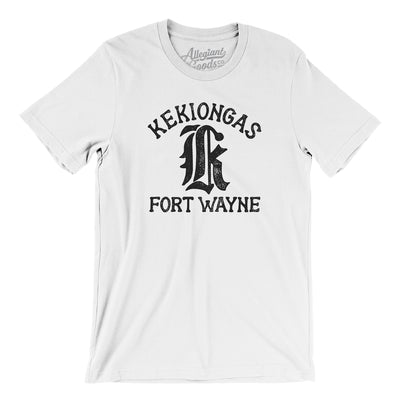 Fort Wayne Kekiongas Baseball Men/Unisex T-Shirt-White-Allegiant Goods Co. Vintage Sports Apparel