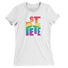 St. Petersburg Florida Pride Women's T-Shirt-White-Allegiant Goods Co. Vintage Sports Apparel