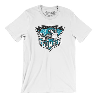 Las Vegas Thunder Hockey Men/Unisex T-Shirt-White-Allegiant Goods Co. Vintage Sports Apparel