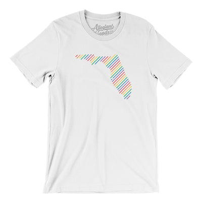 Florida Pride State Men/Unisex T-Shirt-White-Allegiant Goods Co. Vintage Sports Apparel