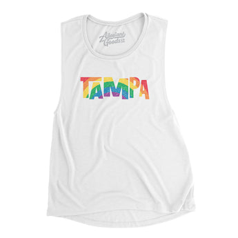 Tampa Florida Pride Women's Flowey Scoopneck Muscle Tank-Allegiant Goods Co. Vintage Sports Apparel