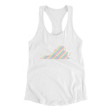 Virginia Pride State Women's Racerback Tank-Allegiant Goods Co. Vintage Sports Apparel