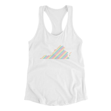 Virginia Pride State Women's Racerback Tank-Allegiant Goods Co. Vintage Sports Apparel