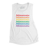 Minnesota Pride Women's Flowey Scoopneck Muscle Tank-Allegiant Goods Co. Vintage Sports Apparel