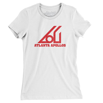 Atlanta Apollos Soccer Women's T-Shirt-White-Allegiant Goods Co. Vintage Sports Apparel