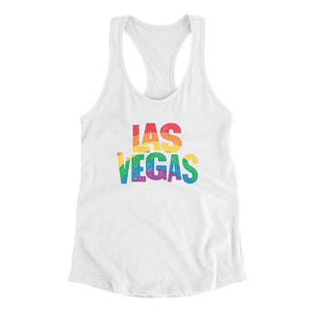 Las Vegas Nevada Pride Women's Racerback Tank-Allegiant Goods Co. Vintage Sports Apparel