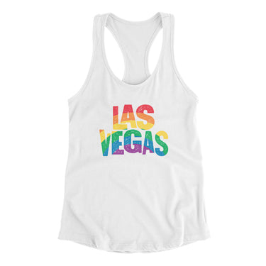 Las Vegas Nevada Pride Women's Racerback Tank-Allegiant Goods Co. Vintage Sports Apparel