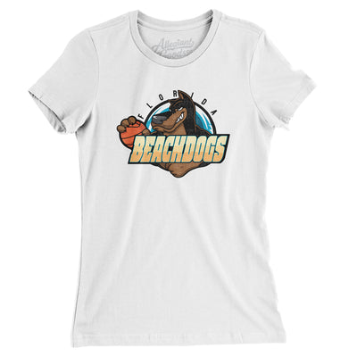 Florida Beachdogs Basketball Women's T-Shirt-White-Allegiant Goods Co. Vintage Sports Apparel