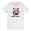 Miami Manatees Football Men/Unisex T-Shirt-White-Allegiant Goods Co. Vintage Sports Apparel