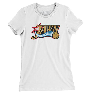 Basketball Jawn Women's T-Shirt-White-Allegiant Goods Co. Vintage Sports Apparel
