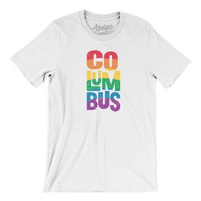 Columbus Ohio Pride Men/Unisex T-Shirt-White-Allegiant Goods Co. Vintage Sports Apparel