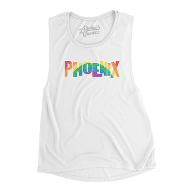 Phoenix Arizona Pride Women's Flowey Scoopneck Muscle Tank-Allegiant Goods Co. Vintage Sports Apparel