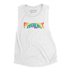 Phoenix Arizona Pride Women's Flowey Scoopneck Muscle Tank-White-Allegiant Goods Co. Vintage Sports Apparel