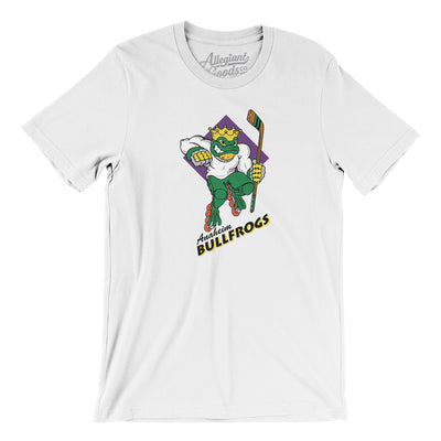 Anaheim Bullfrogs Roller Hockey Men/Unisex T-Shirt-White-Allegiant Goods Co. Vintage Sports Apparel