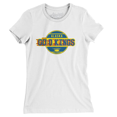 Alaska Gold Kings Hockey Women's T-Shirt-Allegiant Goods Co. Vintage Sports Apparel