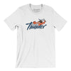 Quad City Thunder Basketball Men/Unisex T-Shirt-White-Allegiant Goods Co. Vintage Sports Apparel