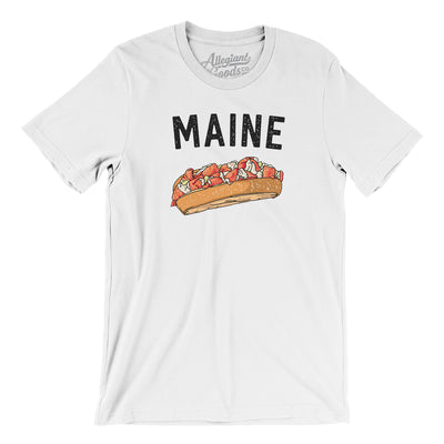 Maine Lobster Roll Men/Unisex T-Shirt-White-Allegiant Goods Co. Vintage Sports Apparel