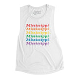 Mississippi Pride Women's Flowey Scoopneck Muscle Tank-Allegiant Goods Co. Vintage Sports Apparel
