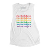 North Dakota Pride Women's Flowey Scoopneck Muscle Tank-Allegiant Goods Co. Vintage Sports Apparel
