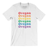 Oregon Pride Men/Unisex T-Shirt-White-Allegiant Goods Co. Vintage Sports Apparel