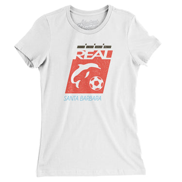 Real Santa Barbara Soccer Women's T-Shirt-Allegiant Goods Co. Vintage Sports Apparel