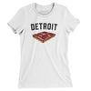 Detroit Style Pan Pizza Women's T-Shirt-White-Allegiant Goods Co. Vintage Sports Apparel
