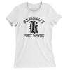Fort Wayne Kekiongas Baseball Women's T-Shirt-White-Allegiant Goods Co. Vintage Sports Apparel