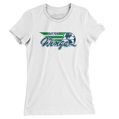 Dayton Wings Basketball Women's T-Shirt-White-Allegiant Goods Co. Vintage Sports Apparel