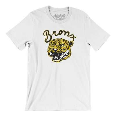 Bronx Tiger Hockey Men/Unisex T-Shirt-White-Allegiant Goods Co. Vintage Sports Apparel
