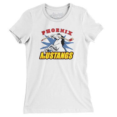 Phoenix Mustangs Hockey Women's T-Shirt-Allegiant Goods Co. Vintage Sports Apparel