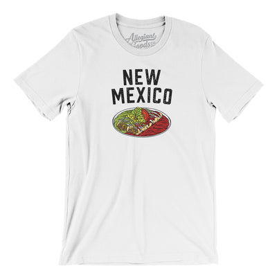 New Mexico Christmas Enchiladas Men/Unisex T-Shirt-White-Allegiant Goods Co. Vintage Sports Apparel