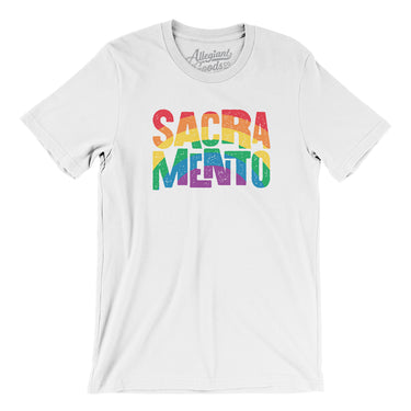 Sacramento California Pride Men/Unisex T-Shirt-Allegiant Goods Co. Vintage Sports Apparel